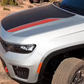 Jeep Appliqué/Decal Kits - Trailhawk Hood Graphic, Black & Red 82216015AA