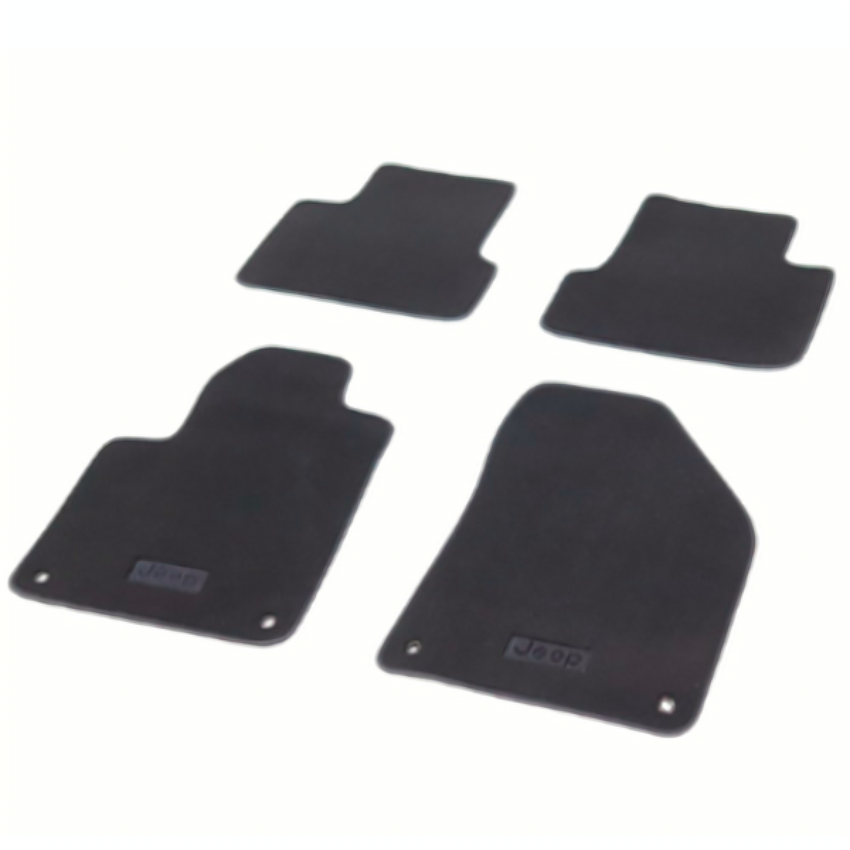 Jeep Floor Mats - Premium Carpet, Front & Rear, Black 82215685AB