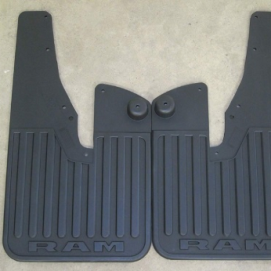 Ram Splash Guards - Heavy Duty Rubber, Front, With Fender Flares 82215928AB